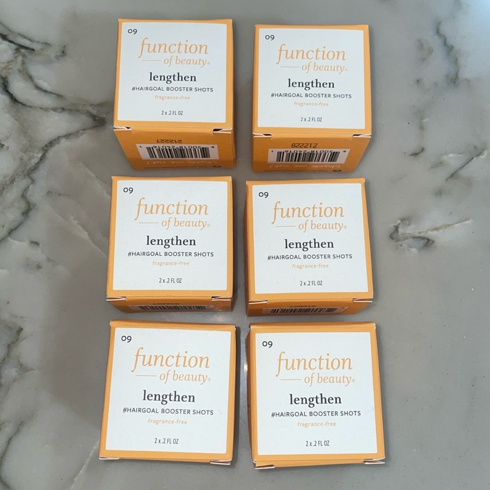Bundle of 6 function of beauty lengthen booster shots
